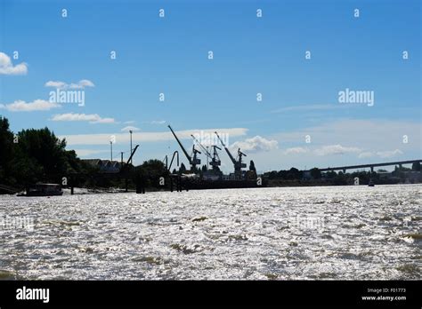 Ship Yard Cranes Stock Photo - Alamy