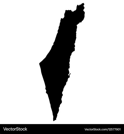 Map israel Royalty Free Vector Image - VectorStock