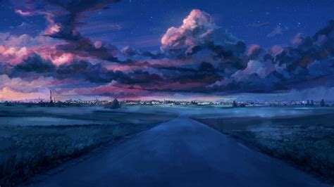 1366x768 Anime Night Scenery Laptop HD ,HD 4k Wallpapers,Images,Backgrounds,Photos and Pictures