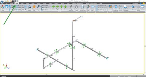 One Click to Easier Model Views in AutoPIPE