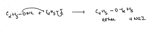 Reaction of sodium ethoxide and ethyl iodide will toppr.com