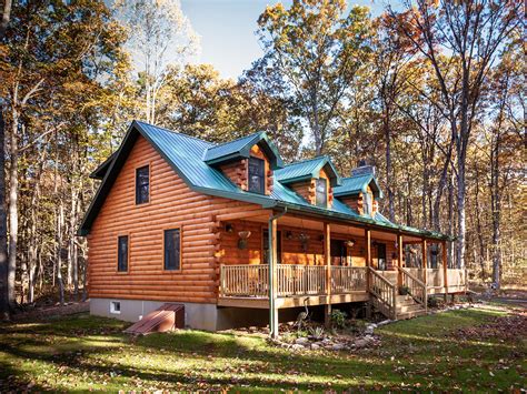 Two-Story Log Cabins: 5 Popular Two-Story Log Home Models [Built in PA]