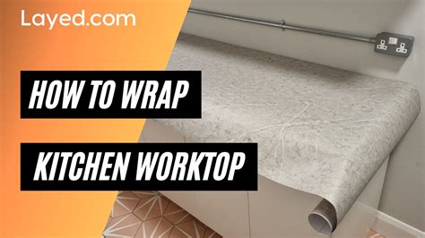 How to Wrap a Kitchen Worktop | DIY Vinyl Wrapping Tutorial - YouTube