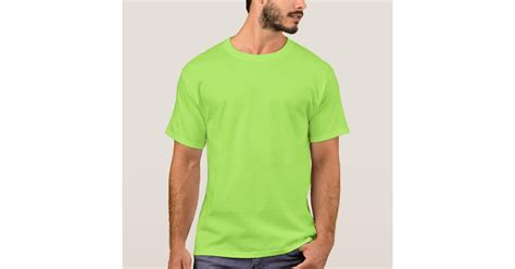 Plain Lime Green Mens Basic T-shirt | Zazzle.com