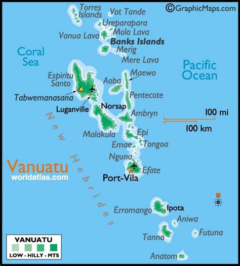 Vanuatu Maps & Facts | Vanuatu, Port vila, Oceania travel