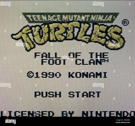 Teenage Mutant Ninja Turtles - Fall of the Foot Clan - Nintendo Gameboy ...