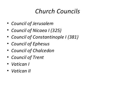 Church councils 2