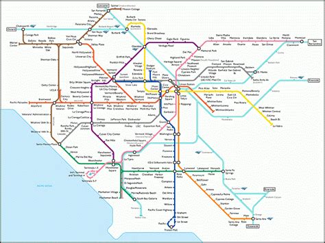 Los Angeles Attractions Map | FREE PDF Tourist City Tours Map Los ...