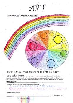 FREE Rainbow Color & Color Wheel Art Lesson by WhiteTigerRenee | Teachers Pay Teachers