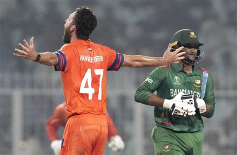 Meekeren stars as Netherlands stun Bangladesh in ICC World Cup 2023