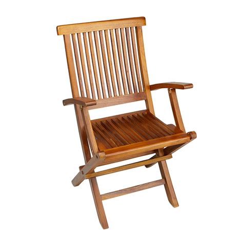 Teak Folding Chairs for Sale | Teak Wood Folding Chair with Arms