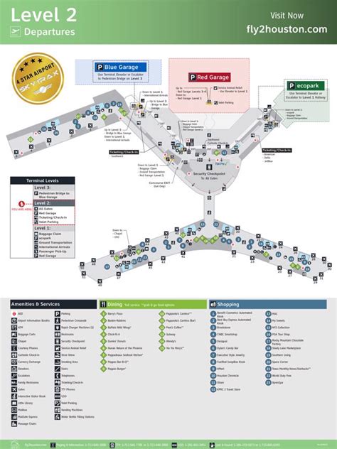 William P. Hobby Airport(HOU) Terminal Maps, Shops, Restaurants, Food ...