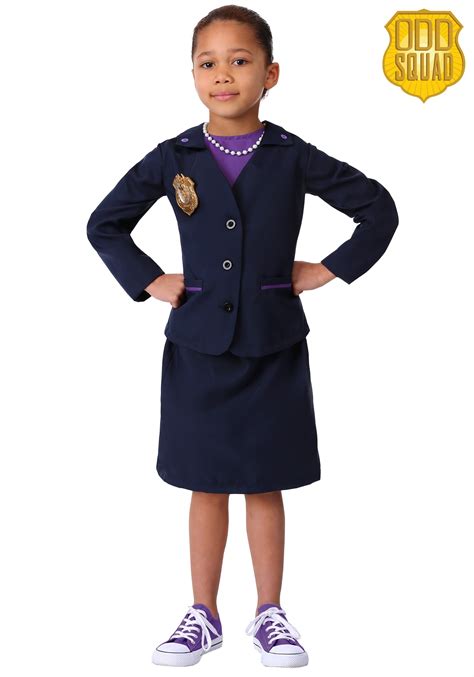 Odd Squad Girl's Ms. O Navy Suit Costume