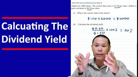 Calculating The Dividend Yield: Part 2 of 3 - YouTube