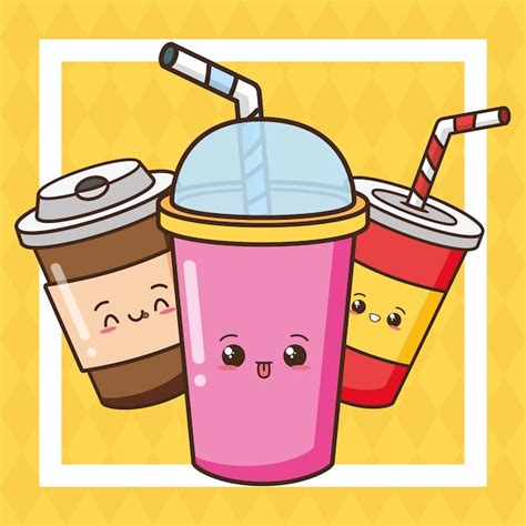 Cute Drinks Cartoon Images Your cartoon stock images are ready