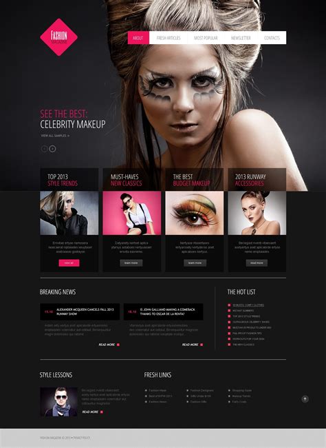 Bootstrap Fashion Joomla Template #43751