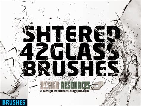 42 Shattered Glass brushes — Photoshop Add-ons | フォトショップ, デザイン, フリーフォント