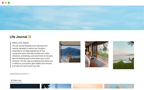 Life Journal 📔 | Notion Template