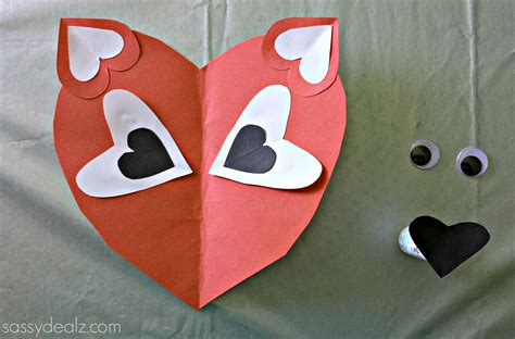 Paper Heart Fox Craft For Kids - Crafty Morning