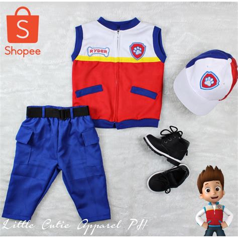 RYDER PAW PATROL COSTUME FREE NAME | Shopee Philippines