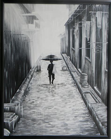 Beautiful Rain Painting, Other for sale by krunal_2 - Foundmyself