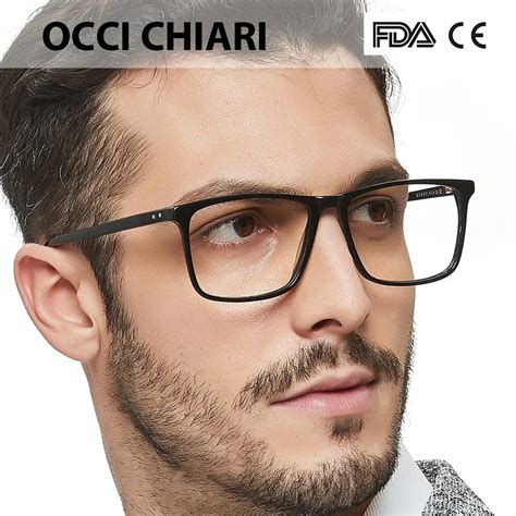 OCCI CHIARI Computer Glasses Frame Men Fashion Optical Eyeglasses frames Clear Lens blue light ...