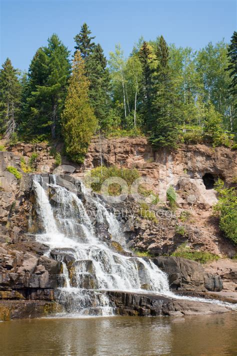 Waterfall At Gooseberry Falls Minnesota Stock Photo | Royalty-Free | FreeImages