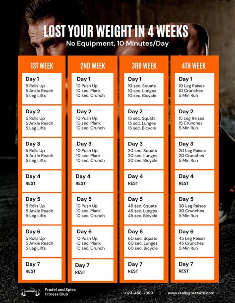 Printable Home Workout Plan: Get Fit at Home with Ease!