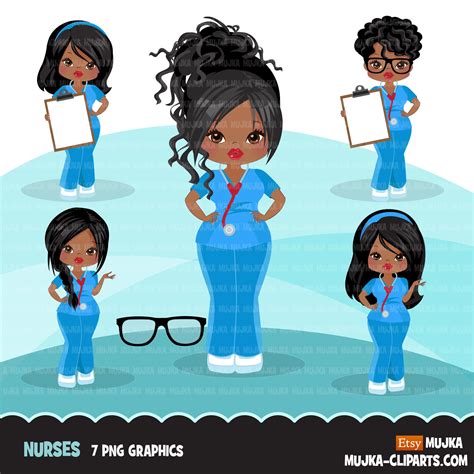 Black Nurse Png Nurse Clipart Afro Nurse Png - Etsy Israel