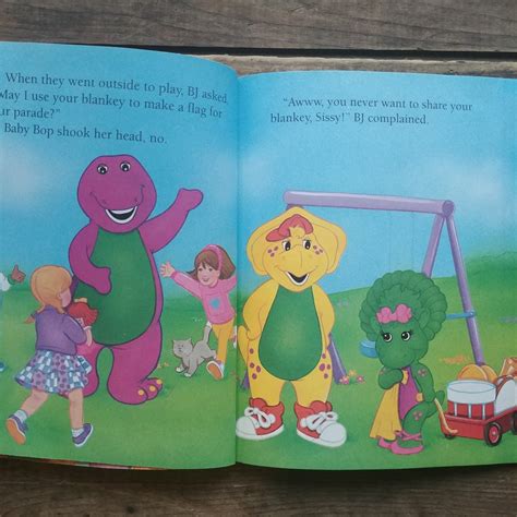 Barney Sharing is Caring vintage Little Golden Book Barney | Etsy