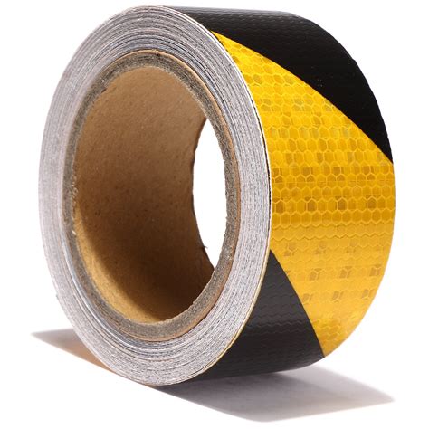 Yellow Black Reflective Warning Tape, Yellow and India | Ubuy