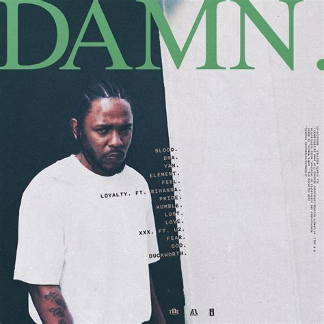 Kendrick Lamar Shares Cover Art & Tracklist For New Album DAMN.