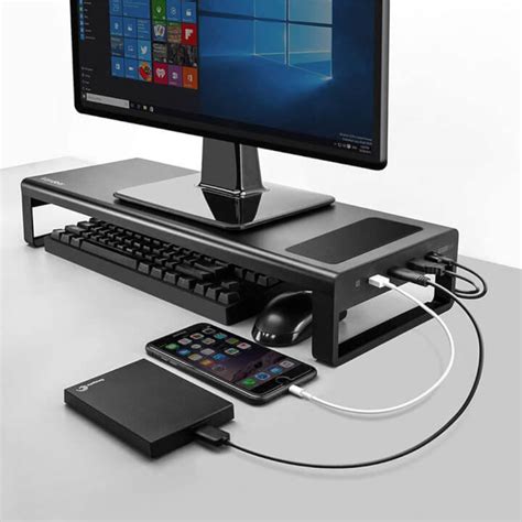 Monitor Stand with USB Ports for Data Transfer & Charging - Sefsed.com