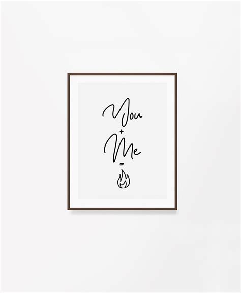 You Me Quote Poster Typography Print Digital Download - Etsy