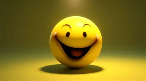 3d Photo Of A Smiling Yellow Man With His Eyes Popped Out Background ...