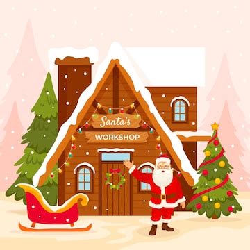 580+ Santa Workshop Illustrations, Royalty-Free Vector Graphics - Clip ...