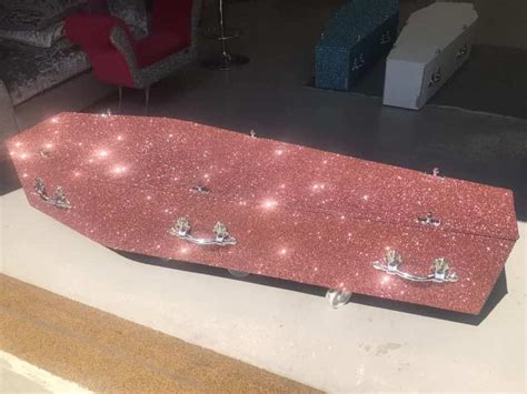 This company sells sparkly coffin for people who rock even after death