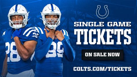 Colts 2023 single-game tickets on sale NOW!