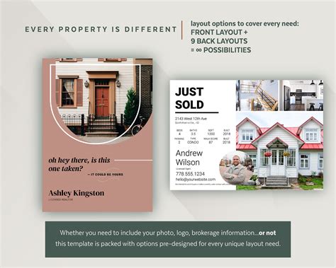 Real Estate Postcard Template Printable postcard PDF Realtor | Etsy