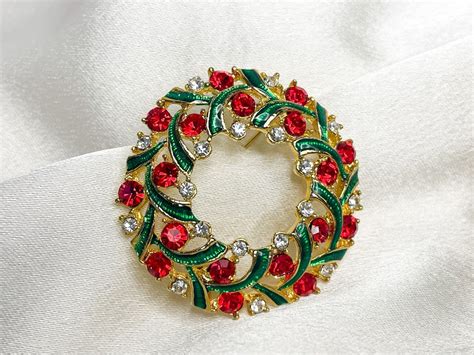 Vintage Brooches Holiday Jewelry Christmas Tree Holiday - Etsy