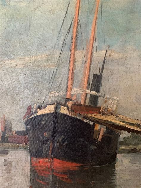 Fishing Boat - Antique Oil Painting - Antique Oil Paintings - Antique Paintings