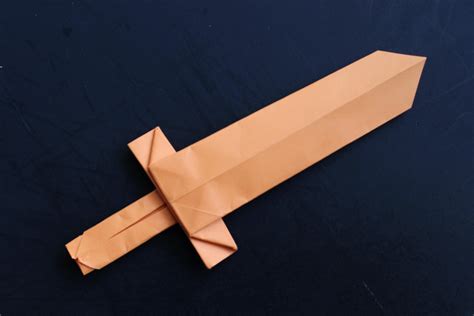 How to make a cool origami paper sword | Paper sword, Origami easy ...