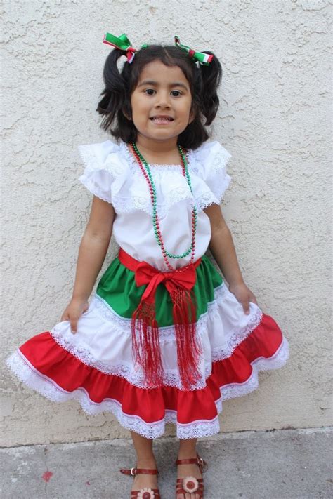 Mexican Girl Children Dress Fiesta, 5 de Mayo, w/SashVestido Mexicano ...