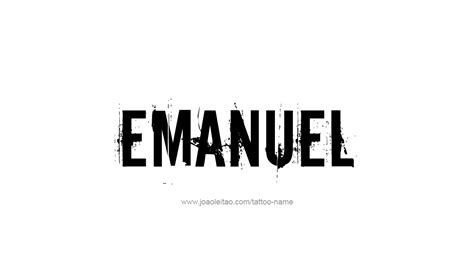 Emanuel Name Tattoo Designs | Name tattoos, Name tattoo designs, Name tattoo