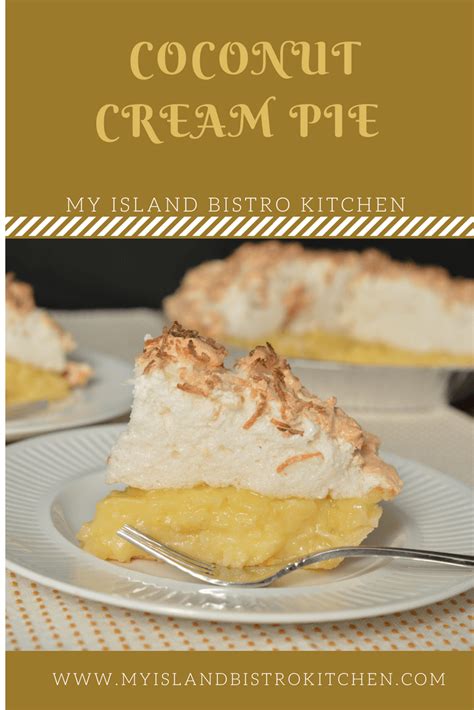Coconut Cream Pie - My Island Bistro Kitchen