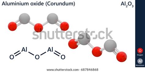 Aluminium Oxide Aluminum Oxide Al2o3 Commonly Stock Illustration ...