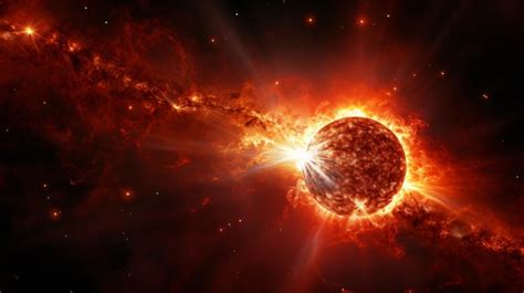 Premium AI Image | Solar prominence solar powerful flare