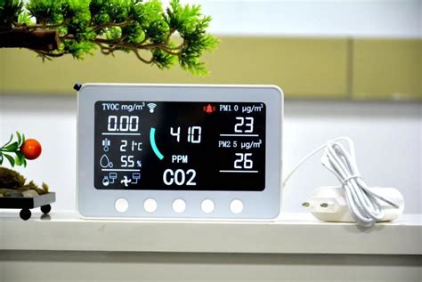 co2 humidity temperature controller air quality detector meter indoor ...