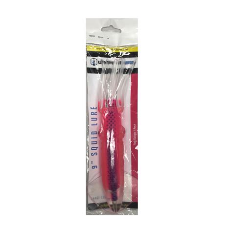 Lighthouse Lures 9" Unrigged Squid Lure - Pink Ranger