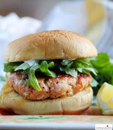 Best Ever Salmon Burger - Easy Salmon Patties - Living Locurto